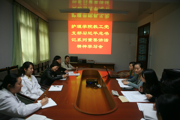 太阳成职工党支部召开习近平总书记系列重要讲话学习会